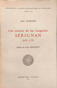 Une paroisse du bas Languedoc SÉRIGNAN 1650 - 1792