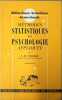 M&eacute;thodes statistiques en psychologie appliqu&eacute;e Tome 1 et 2. J.-M. Faverge