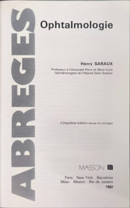 Ophtalmologie (Abrege Medecine)