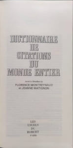 Dictionnaire des Citations du Monde Entier