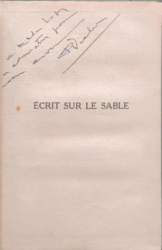 Ecrit sur le sable / illustrations de clement serveau - dédicacé par l'auteur. PAUL VIALAR
