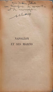 Napoléon et ses marins - dédicacé par l'auteur