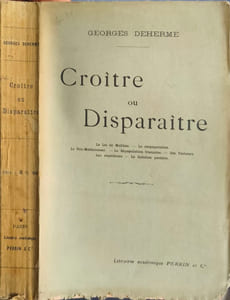 Croître ou disparaître