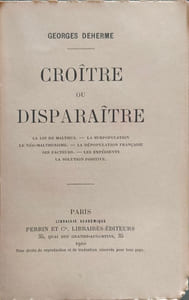 Croître ou disparaître