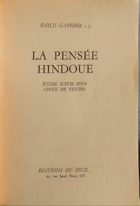 La pensée hindoue