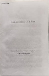 Études sociologiques sur le Maroc