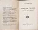 Anatole France l'artiste et le penseur. Gonzague Truc