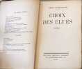 Choix des &eacute;lues. Jean Giraudoux