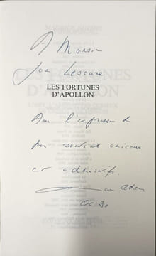 Les Fortunes d'Apollon. L'art l'argent les curieux de Crésus aux Médicis dédicacé par l'auteur. Rheims Maurice