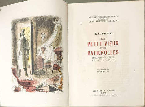Le petit vieux des Batignolles illustrations de Dignimont. Gaboriau