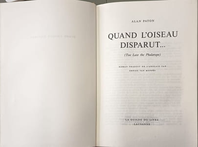 Quand l'oiseau disparut