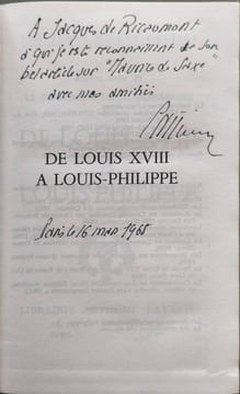 Le testament de la monarchie IV de Louis XVIII à Louis-Philippe 1814-1848. Duc de Castries