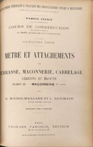 Traité de maçonnerie Tome II