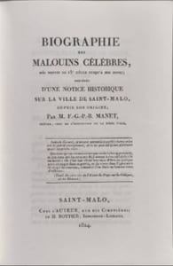 Biographie des malouins célèbres