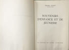 L'aventures et l'enfance et de Jeunesse exemplaire num&eacute;rot&eacute; 5880/8300. Ernest Renan