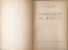 Confession de minuit exemplaire num&eacute;rot&eacute; 3831/8300. Georges Duhamel