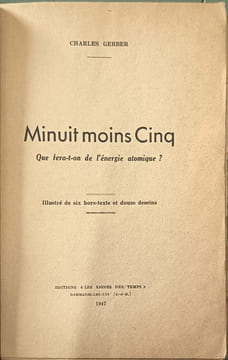 Minuit moins cinq. Charles Gerber