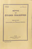 Revue des &eacute;tudes italiennes Juillet - Septembre 1976. Collectif