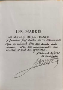 Bachaga Boualam Les harkis au service de la France - dédicacé par l'auteur