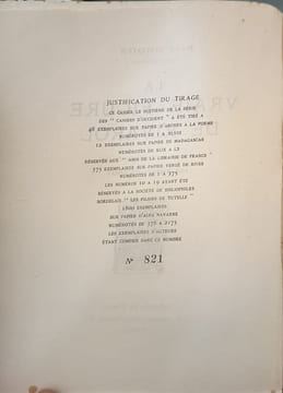 La vraie figure de Rivarol avec un portrait de l'auteur par Auguste Guénot exemplaire numéroté 821/2175. René Groos