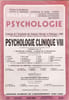Psychologie clinique VIII N&deg;377 XXXIX. Collectif