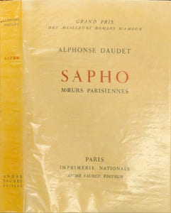 Sapho : mœurs parisiennes numéroté sur vélin - burin original de DECARIS