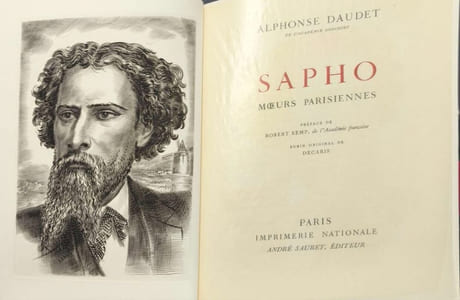Sapho : mœurs parisiennes numéroté sur vélin - burin original de DECARIS
