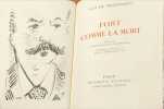 Fort comme la mort /num&eacute;rot&eacute;/ lithographie originale de Kostia Terechkovitch. Guy de Maupassant