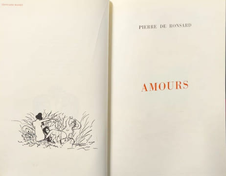 Amours - numéroté. Pierre de Ronsard