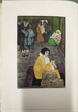 Un royaume de Dieu sur vélin numéroté avec douze gravures imprimées en couleurs d'aprés les aquarelles de Manuel Orazi. Jérôme et Jean Tharaud