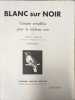 Blanc sur noir croquis simplifi&eacute;s pour le tableau noir. Lucien G&eacute;rard