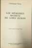 M&eacute;moires secrets de Lord Byron. Christopher Nicole
