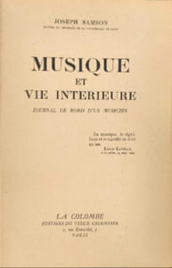 Musique et vie intérieure