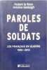 Paroles de soldats. Hubert le Roux  Antoine Sabbagh