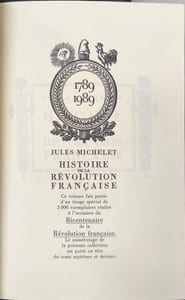 Histoire de la Révolution française éditions du bicentenaire ( 7 tomes - complet)- numéroté 687/3000