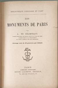 Les monuments de Paris orné de 46 gravures par Libonis