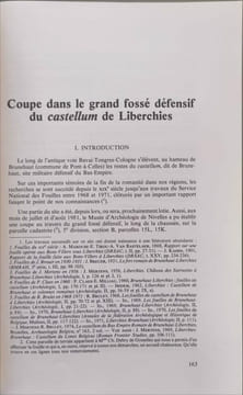 Coupe dans le grand fossé défensif du castellum de Liberchies : les monnaies TOME XXIV. J.-P. DEWERT et L. SEVERS J. LALLEMAND