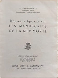 Nouveaux aperçus sur les manuscrits de la mer morte N°5