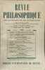 Revue philosophique de la France et de l'&eacute;tranger N&deg;1. Collectif