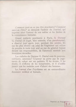 Journal d'un psychiatre. Docteur G. Durtal