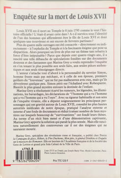 Enquete sur la mort de louis XVII -le prince et le savetier. Grey