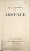 Absence EO. Marc Chadourne