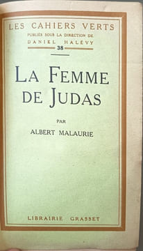 La femme de Judas sur vergé bouffant n° 2563/6740. Albert Malaurie