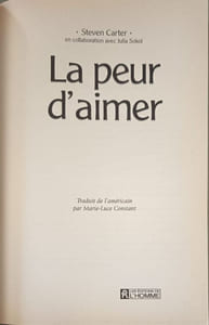 La Peur D'Aimer