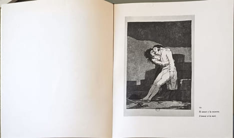 Caprices . Disparates / 102 eaux fortes reproduitent en héliogravure et précédées d'un a-propos par Claude Roy numéroté 9251. Francisco Goya Y ...
