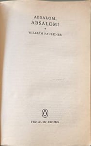 Absalom Absalom! (Modern Classics)