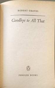 Goodbye to All That