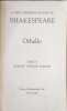 Othello. Shakespeare William  Furness H.H