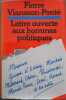 Lettre ouverte aux hommes politiques. Pierre Viansson-Pont&eacute;