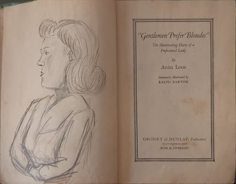 Gentlemen Prefer Blondes. Anita Loos